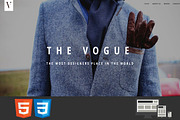 Vogue One Page HTML5 Template