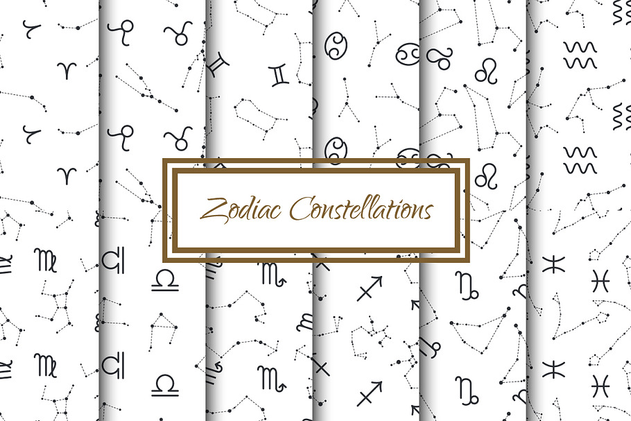 Zodiac Constellations Patterns