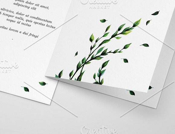 Floral Watercolour Invitation in Wedding Templates - product preview 1