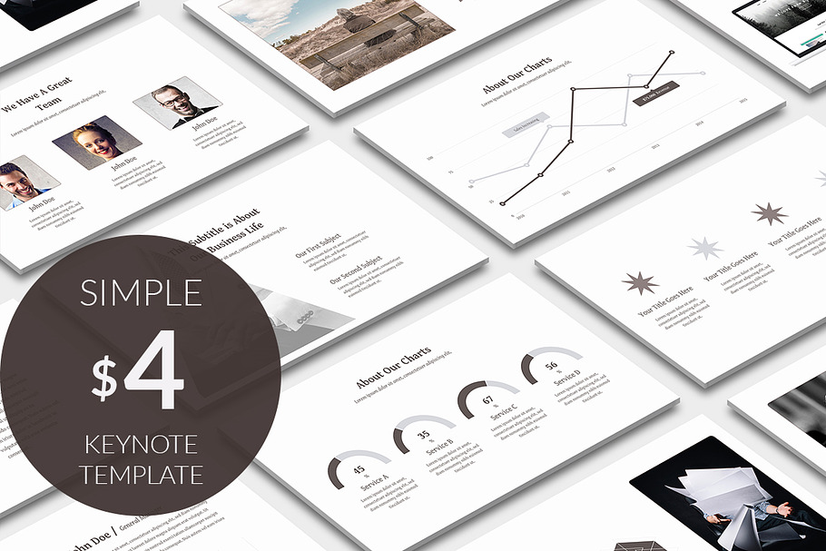 Simple Design Keynote Template in Keynote Templates - product preview 8