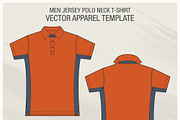 Men Jersey Polo Neck Shirt