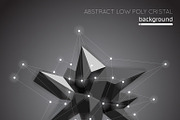 Abstract low poly crystal background