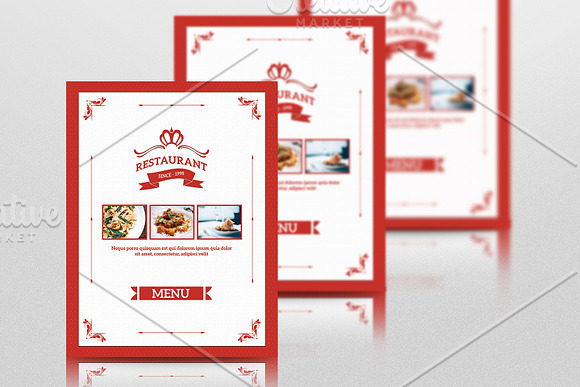 Restaurant Menu Flyer Template-V480 in Flyer Templates - product preview 3