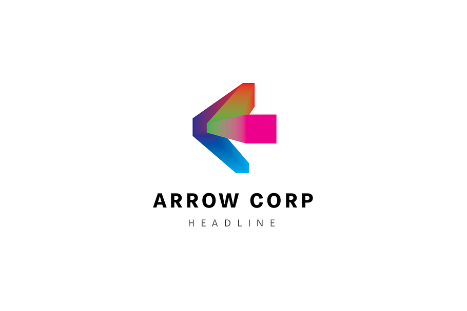 Arrow corporation logo template. in Logo Templates - product preview 8