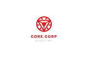 Core corporation logo template.
