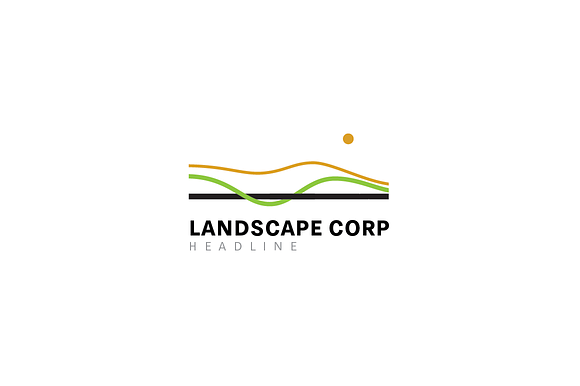 Landscape corp logo template. in Logo Templates - product preview 1