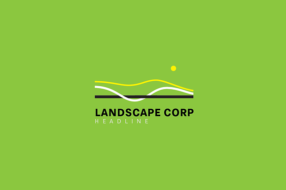 Landscape corp logo template. in Logo Templates - product preview 2