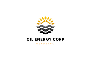Oil energy corp logo template.