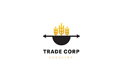 Trade corporation logo template.