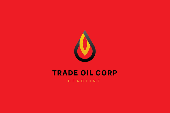 Trade oil corp logo template. in Logo Templates - product preview 2