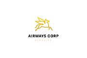 Airways corp logo template.