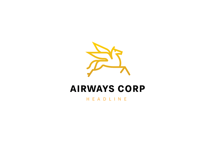 Airways corp logo template. in Logo Templates - product preview 8