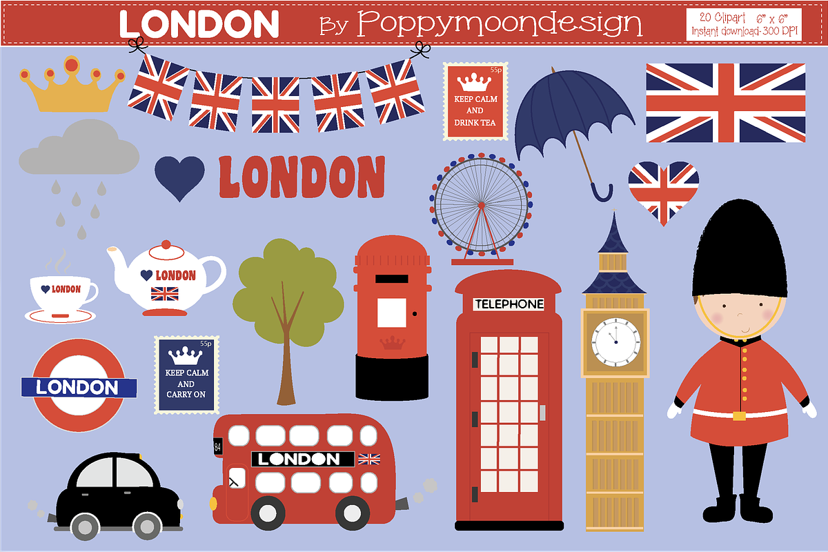 London clipart in Illustrations - product preview 8