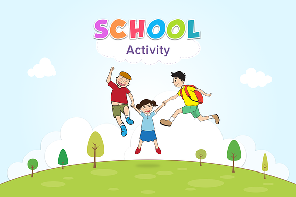 School Activity Characters in Illustrations - product preview 1