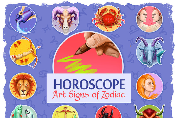 Horoscope Art Signs of Zodiac