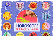 Horoscope Art Signs of Zodiac