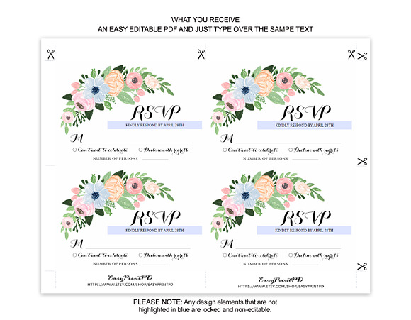Editable couple Illustrated Invite in Wedding Templates - product preview 3