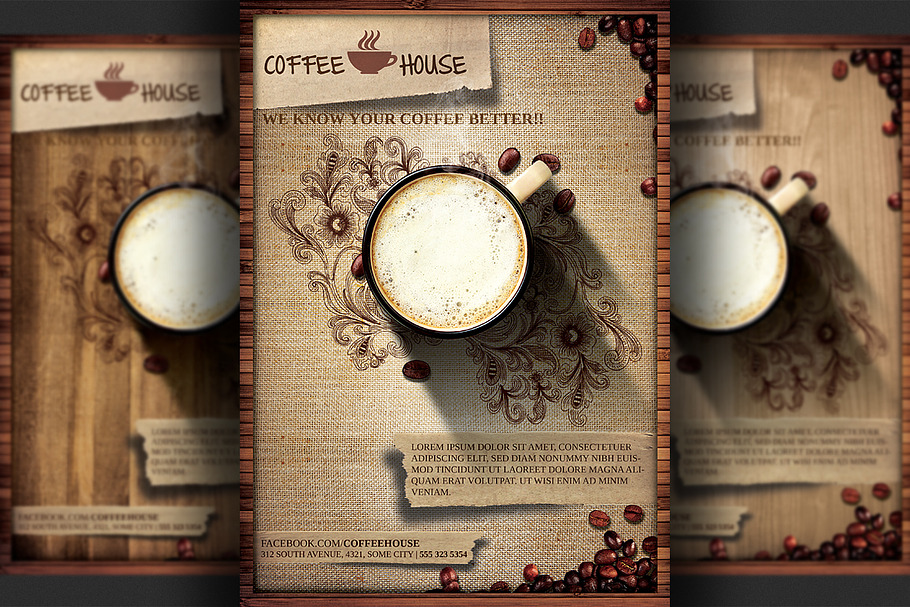 Coffee Shop Promotion Flyer Template in Flyer Templates - product preview 8