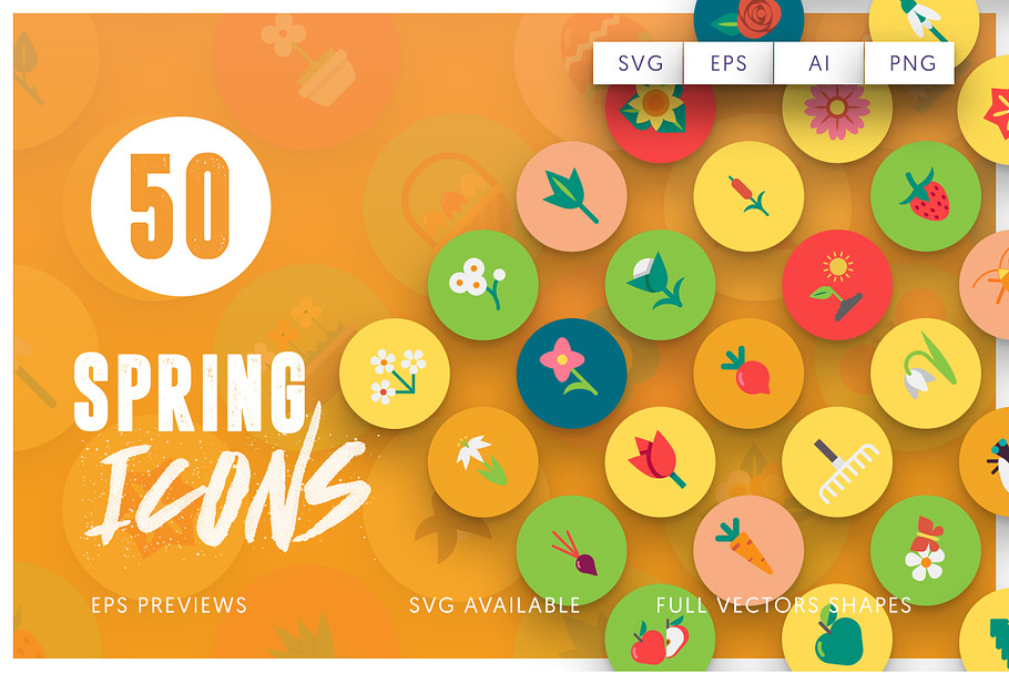 50 Spring Icons Vol.3 in Flower Icons - product preview 8