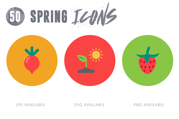 50 Spring Icons Vol.3 in Flower Icons - product preview 3