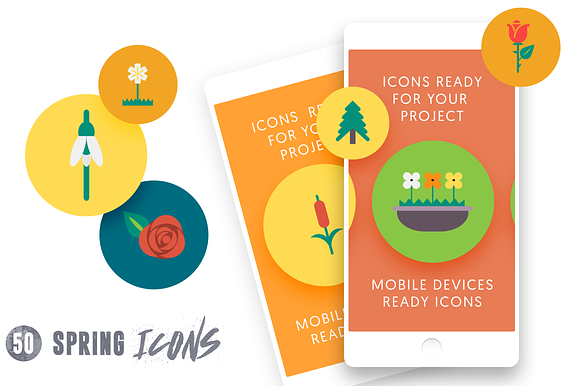 50 Spring Icons Vol.3 in Flower Icons - product preview 4