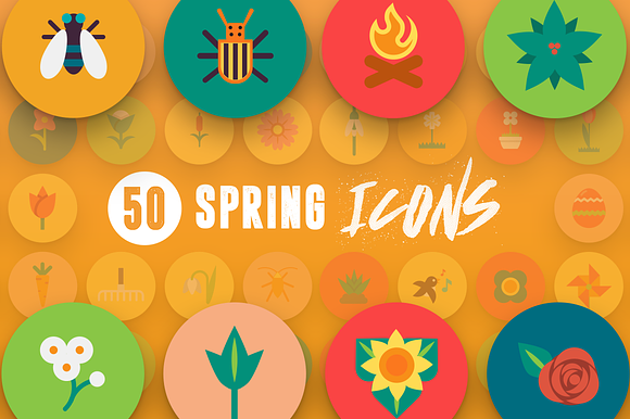 50 Spring Icons Vol.3 in Flower Icons - product preview 5