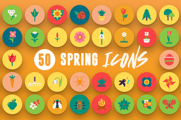 50 Spring Icons Vol.3 in Flower Icons - product preview 6