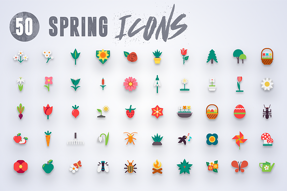 50 Spring Icons Vol.3 in Flower Icons - product preview 7