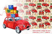 Kits & patterns of four cars painted