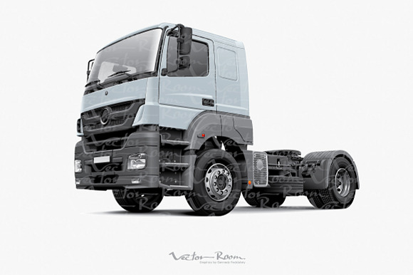Two commercial vehicles in Illustrations - product preview 1