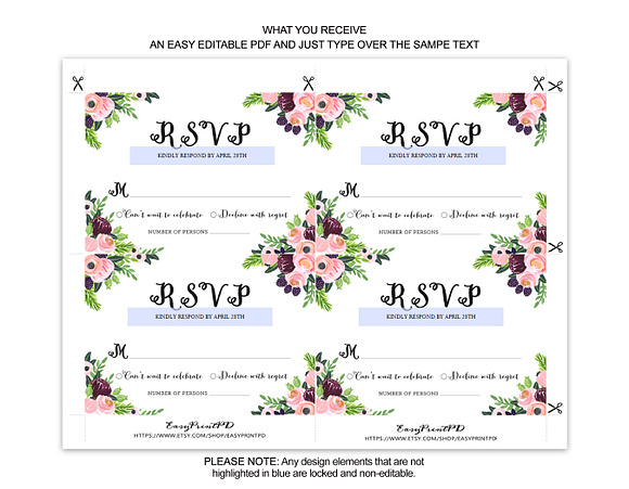 Editable Wedding Invitation in Wedding Templates - product preview 3