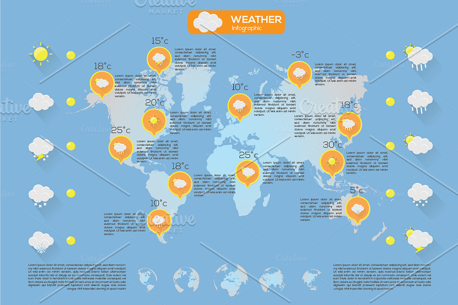 Weather Infographic #1 in Presentation Templates - product preview 8