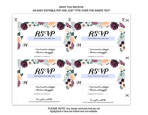 Wedding editable set in Wedding Templates - product preview 1