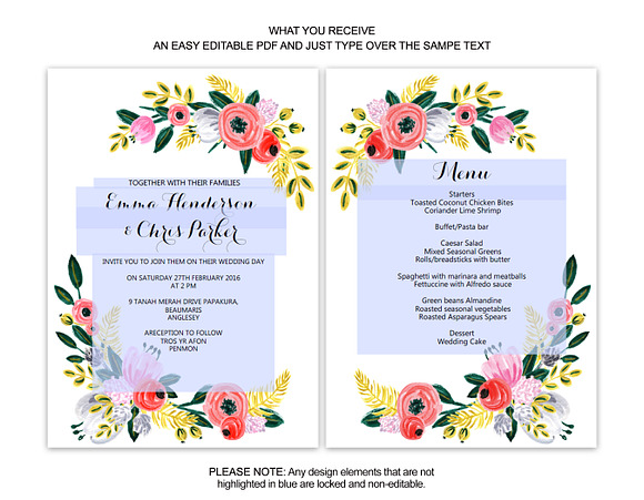 Editable Wedding Set in Wedding Templates - product preview 1