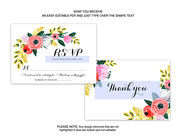 Editable Wedding Set in Wedding Templates - product preview 3