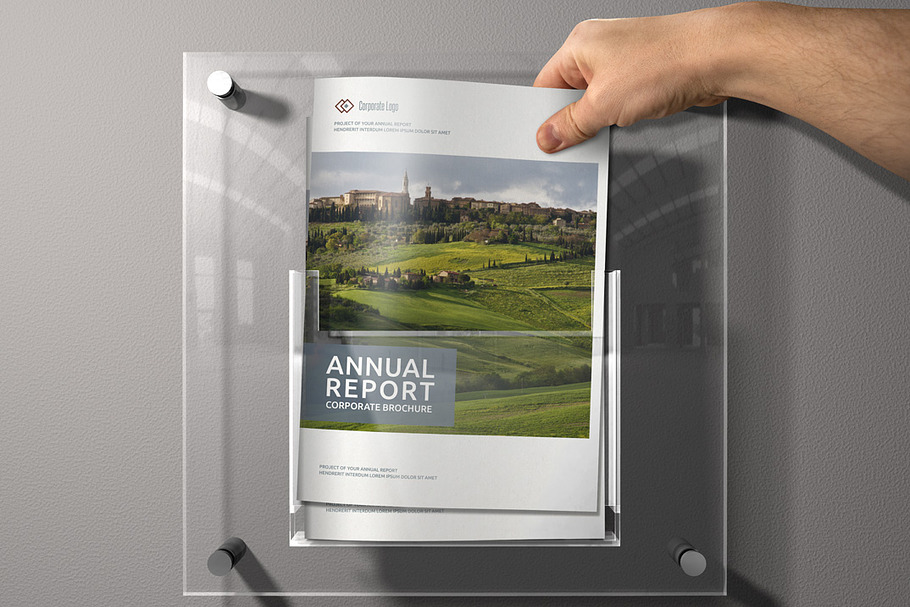Annual Report Sharp InDesign Templat in Brochure Templates - product preview 8
