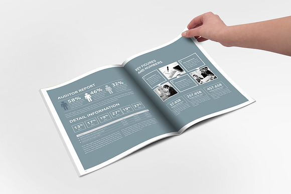 Annual Report Sharp InDesign Templat in Brochure Templates - product preview 4