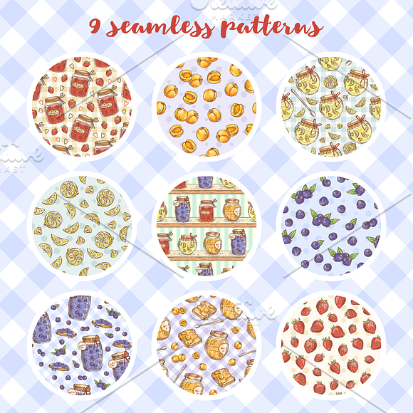 • Cute jam collection • in Illustrations - product preview 3