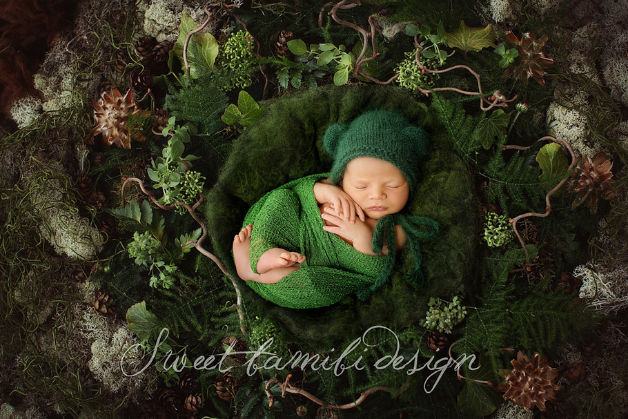 Newborn Photography Digital Backdrop in Photoshop Layer Styles - product preview 8