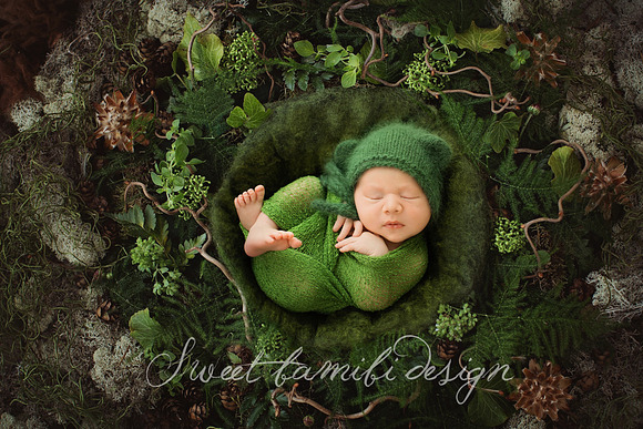 Newborn Photography Digital Backdrop in Photoshop Layer Styles - product preview 2
