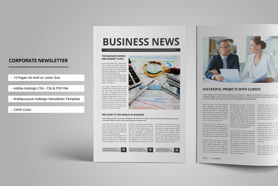 Corporate Newsletter in Magazine Templates - product preview 8