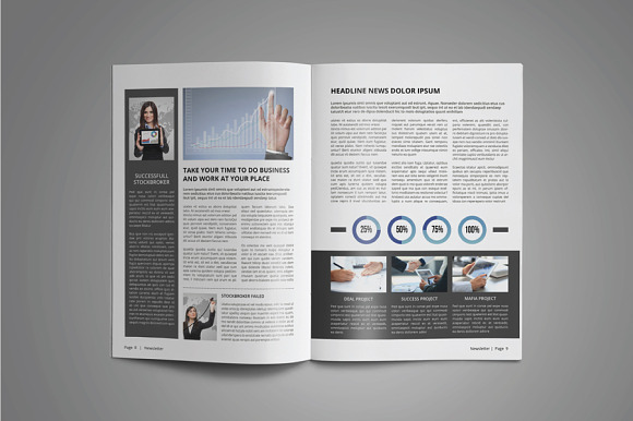 Corporate Newsletter in Magazine Templates - product preview 5