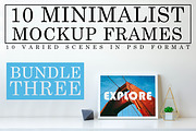 10 Minimalist White Mockup Frames
