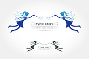 twin Fairy flying logo