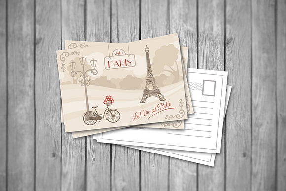 50% OFF -Realistic Postcard Mock Ups in Print Mockups - product preview 1