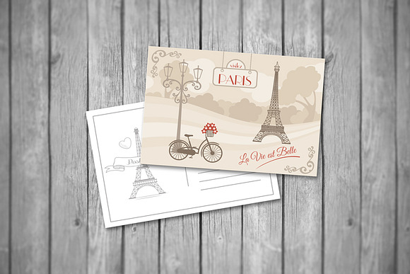 50% OFF -Realistic Postcard Mock Ups in Print Mockups - product preview 2