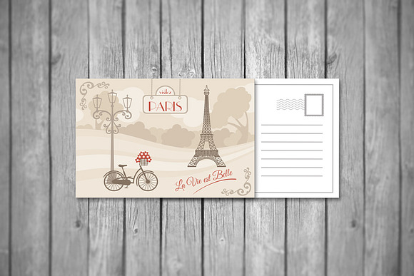 50% OFF -Realistic Postcard Mock Ups in Print Mockups - product preview 3
