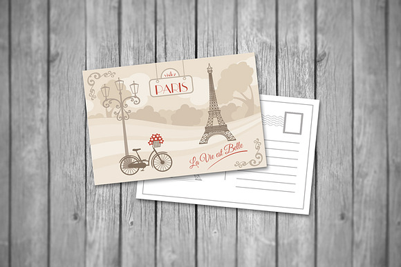 50% OFF -Realistic Postcard Mock Ups in Print Mockups - product preview 5