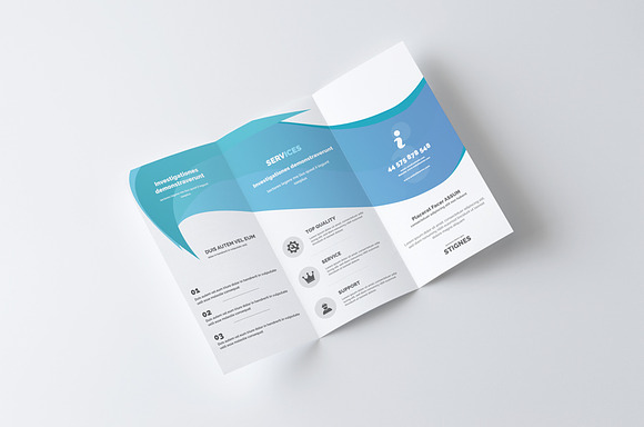 Business Trifold Brochure in Brochure Templates - product preview 1