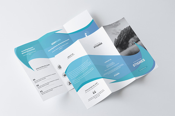Business Trifold Brochure in Brochure Templates - product preview 2